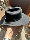 LARRY MAHAN COWBOY HAT 7X BLACK FELT MADE BY MILANO FOR AND SIGNED MARK CHESTNUT