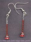 Funky Glass FEVER THERMOMETER EARRINGS Sexy Nurse Medical Charms Costume Jewelry