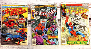 Amazing Spider-man Lot of 3 Comics. #'s 147,180,190. 1975-1979. Two Newsstands.
