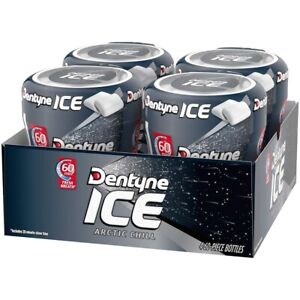 Dentyne Ice Sugar Free Gum Arctic Chill - 4 bottles of 60 Pieces each