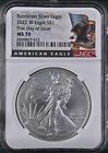 2022 W Burnished Silver Eagle NGC MS70 FDI First Day