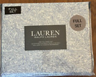 Lauren Ralph 4 piece Full Size Blue White Paisley Cottage Core Print