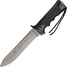 Aitor Commando Black Smooth Aluminum Stainless Steel Fixed Blade Knife 16020