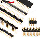 Male Female 2.54mm pitch 40 Pin Headers Single Double Row Gold Plated Connector