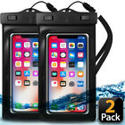 Swimming Waterproof Underwater Dry Bag Pouch Clear Cell Phone Case Cover 2-PACK