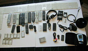 Mixed Lot of Electronics, remotes, keyboards, headphone and more... P