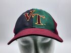 Vintage Virginia Tech Embroidered Snapback Hat Blue Green Maroon