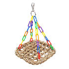 Nest Basket Swing Bird Toy Cages Toy Parrot Natural Cockatiel Budgie Chewing Toy