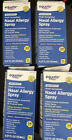 (4) Equate Nasal Allergy Spray Non Drowsy 60 Sprays Each Exp 6/24+