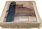 TWIN Nestl Bedding Duvet Cover 2 Piece Set WHITE - Soft Microfiber - 68