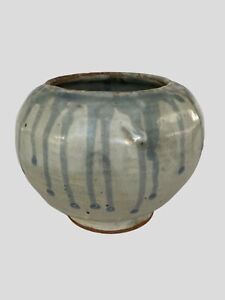 New ListingStudio Art Pottery Drip Glaze Vintage Signed 4.5”