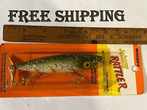 Vintage Rhoden's Johnny Rattler TOPWATER Fishing Lure MADE IN THE U.S.A TACKLE