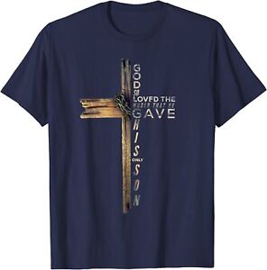 John 3:16 Christian Cross Bible Religious Gift Unisex T-Shirt