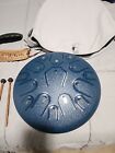 Steel Tongue Drum - 14 Inch 15 Note Tongue Drum - Hand Pan 14 inch Navy Blue
