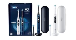 NEW Oral-B iO Series 7 ,2 Handles ,2 Chargers, 4 Brush Heads ,2 Travel Cases