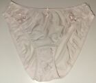 Vintage Wacoal Light Blush Pink Bridal High Cut Brief Panties~XL