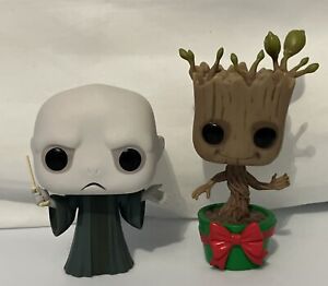 New ListingHarry Potter Voldemort And Guardians Of The Galaxy Groot Christmas 2 Funko Pops