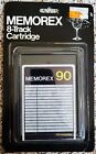 Vintage Memorex 90 Minute SEALED 8 Track Blank Tape Brand NEW on Card Fast Ship!