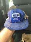 k brand products Ford tractor equipment trucker hat blue vintage patch