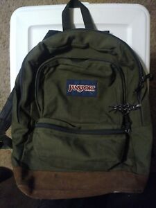 Vintage Jansport Backpack 90's Made In USA Suede Bottom