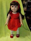 American Girl SAMANTHA DOLL brown hair and eyes is ready for the Holidays