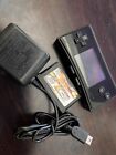 Nintendo Game Boy Micro Console Black with Charger and One Game