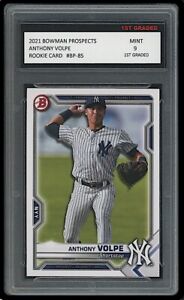ANTHONY VOLPE 2021 BOWMAN PROSPECTS (Topps) 1ST GRADED 9 ROOKIE CARD RC YANKEES
