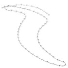 NEW AUTHENTIC PANDORA SILVER BEADED NECKLACE CHAIN #397210-45 17.7 INCH