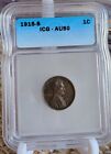 New Listing1915 S LINCOLN WHEAT CENT  AU50 ICG