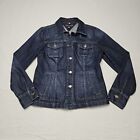 Tommy Hilfiger Denim Jean Jacket Women's Dark Blue Large Jacket Button Front