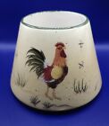 Home Interiors Candle Shade Topper Rooster Bee Blue Bird House