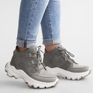 Sorel Kinetic Breakthru Caribou WP Women's Size 8 Boots Winter Shoes Gray #73X