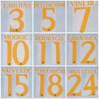 Real Madrid 23-24 VINI JR. #7 MODRIC #10 Away Printing Name Number Set Patch