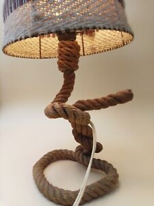 Rope & Wool Table Lamp by Adrien Audoux and Frida Minet