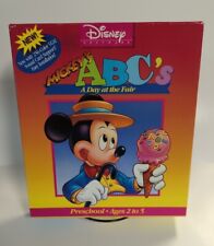 Disney Software Mickey's ABC's A Day at the Fair IBM 5.25