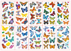 10 X Kids Butterfly Temporary Waterproof Tattoos Stickers Removable US (KB)