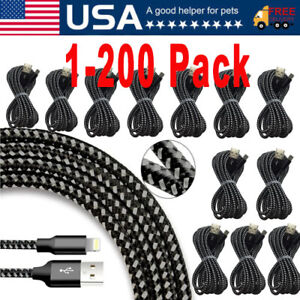 Fast Charger Cable Heavy Duty For iPhone 13 12 11 X XR 8 Charging Cord Wholesale