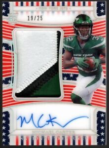MICHAEL CARTER /25 ROOKIE AUTO JUMBO PATCH 190 RPA RC SP 2021 NATIONAL TREASURES