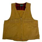 Hunting Vest Vintage Western Field Montgomery Ward Game Fowl Pouch  Plaid liner