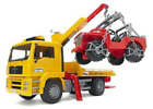Bruder #02750 MAN TGA Tow Truck with Cross Country Vehicle! NEW! #2750