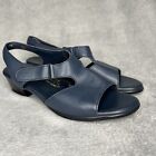 SAS Sandals Womens 10M - Suntimer Blue Patent Leather Tripad Comfort - USA Made