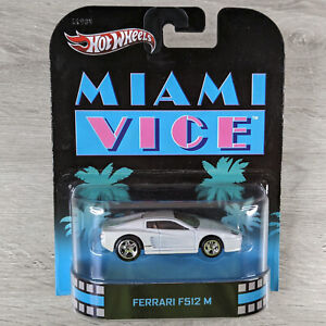 Hot Wheels Retro Entertainment - Miami Vice Ferrari F512 M - New on Good Card