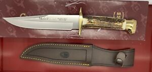 Muela Stag Bowie Knife,Full Tang,12” Beautiful Blade, Sheath, Box