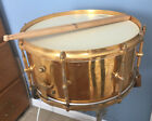 Rare Original Billy Gladstone Gold Plated Vintage Snare Drum 7”x14” 3-way tuning
