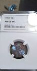 1983 double dye Double Ear  Copper Planchet Error With Rare Tone Graded By Ngc