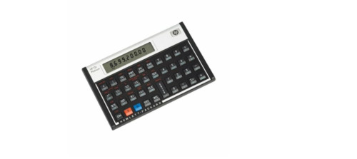HP 12C Platinum - Financial Calculator - Battery - Silver, Carbonite