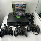 Original Xbox Console - BUNDLE  13 Game Lot - Tested - 3 Controllers/All Cords