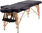 BestMassage XTS-MT296 73 inch Folding Massage Table with Carry Case - Black