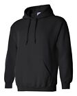 6 Gildan Heavy Blend BLACK Adult Hooded Sweatshirts Bulk Wholesale Hoodie 2XL