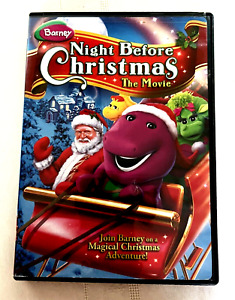 BARNEY'S NIGHT BEFORE CHRISTMAS THE MOVIE ~ DVD, 2008 ~ SNAPCASE ~ FULL SCREEN